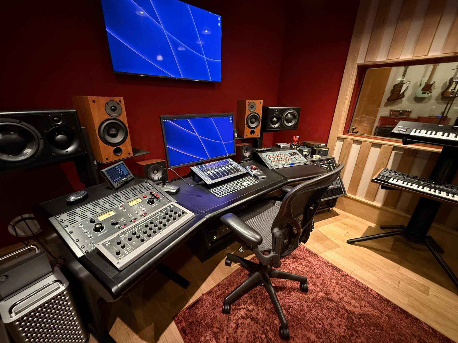 La régie du studio Backdoor